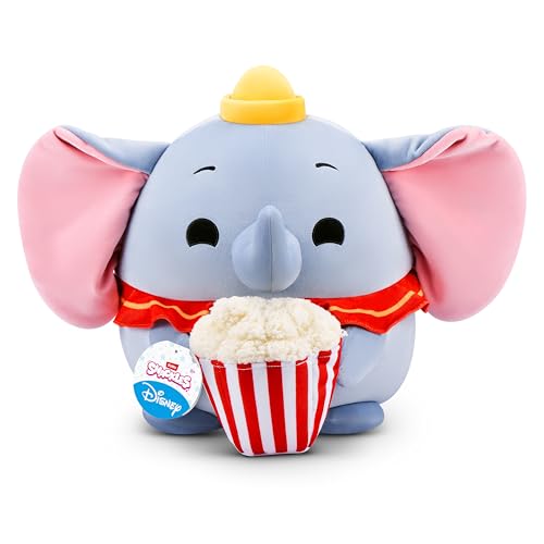 Snackles Disney 14-inch Plush Dumbo&Popcorn (DUMBO) by ZURU, Plush with Snack Accessory