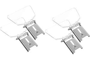 AUTSUPPL 4pcs Protective Eye Shields for Bench Grinder with Visibility and Stainless Steel Dust Guard