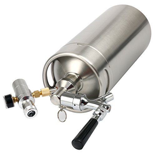 YaeBrew 128 Ounce Homebrew Keg System Kit for Home Brew Beer with a Cool Bank Beer Dispensor