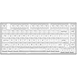 YUNZII X71 Mechanical Keyboard 68 Percent Clear Keycaps RGB White Crystal Swappa