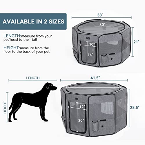 Petsfit Portable Dog Playpen 36" Portable Pet Play Pens for Small