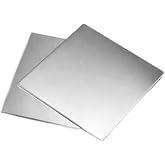 Bopaodao 304 Stainless Steel Plate 3mm x 200mm x 200mm, 1Pcs 304 SS Plates Sheets 0.12" x 8" x 8", Thickness 0.12 3/25 inch