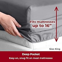 Mellanni King Size Sheet Set - 4 PC Iconic