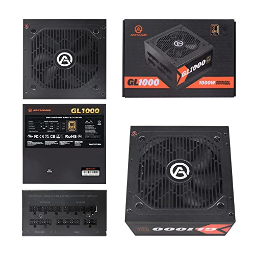 1000W Power Supply 80 Plus Gold Certified Fully Modular PSU Pricepulse