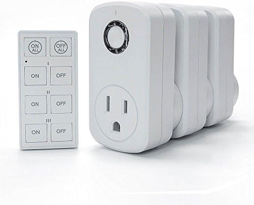 Remote Controled AC Powered Switch Socket for Christmas Lights/TV's/Lamps etc... Includes - 3 Receivers and 1 Remote