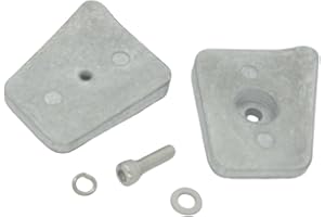 Boat Lower Unit Anode Zinc Double Plate With Fit For 20 25 30 35HP 434029 450-00914 5007582 0434029 0778314