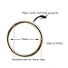 NewkeepsR 3PCS-0.8mm Rose Gold Anodised Hinged Clicker Nose Hoop Rings, 20g 316L Steel Seamless Segment Sleeper Earrings Piercing-7/8/9mm