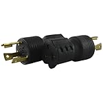 Conntek 30127 UNO Locking Plug NEMA L6-30P to NEMA 6-15/20R 250-Volt Adapter