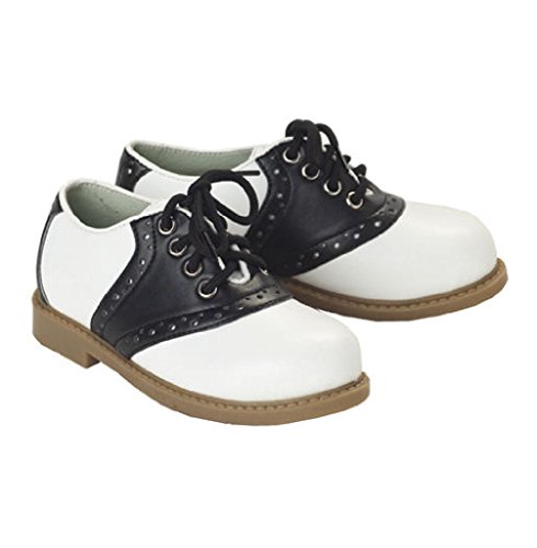 black and white 50s shoes