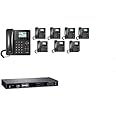 Grandstream GXP2135 IP Phone 8-Units with UCM6208 8 Port IP PBX Gigabit