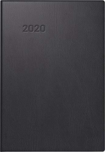 Brunnen, Pocket Calendar, Model 723, 1 Week on Two Pages, 76 x 112 mm, Black Plastic Cover, Calendar 2018, 107231190 (German)
