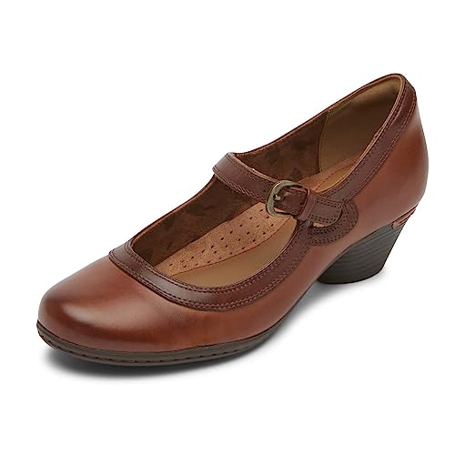 Cobb Hill Women’s Laurel Maryjane Loafer, Tan Leather, 7.5