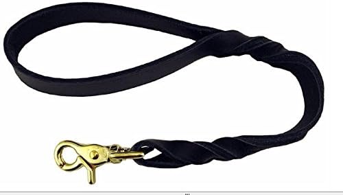 Scott Leather Twist Lead w 1" X 18" Black