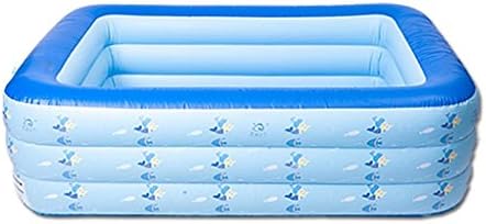 Inflatable Baby Swimming Pool Eco-friendly PVC Portable Children Bath Tub Kids Mini-playground 150X105X55CM