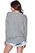 Alexander + David Women's Long Sleeve Dolman Knit Batwing Long Sleeve Blouse. Lightweight, Thin, Loose Pullover Top (Grey, Large)