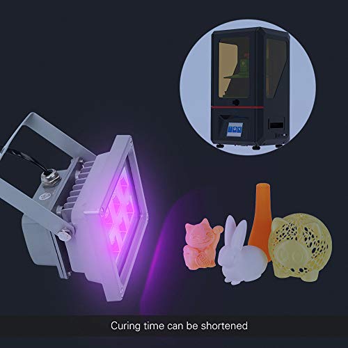 UV Resin Curing Light Lamp for SLA/DLP 3D Printer Accessories Solidify Photosensitive Resin 6pcs 405nm UV LED Lights with 60w Output Affect