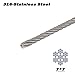 800 Ft Cable Railing 1/8 inch Marine Grade T316 Stainless Steel Wire Rope for Cable Railing Kit Hardware.