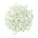 Glow in the Dark Garden Pebbles Stone Luminous Decorative Stones for Your Fantastic Garden or Yard Outdoor Fish Tank in Blue 100Pcs