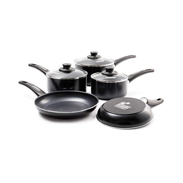 Kitchen Stories CC002624-001 Searsmart 5-Piece Non-Stick Cookware Set, Aluminium