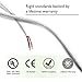 14 AWG CL2 OFC In Wall Speaker Wire, GearIT Pro Series 14 AWG Gauge (250 Feet / 76.2 Meters / White) OFC Oxygen Free Copper UL CL2 Rated In-Wall Speaker Wire Cable for Home Theater and Car Audio
