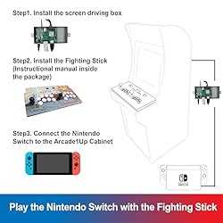 Switch Fighting Stick for Arcade1Up Cabinet, Play