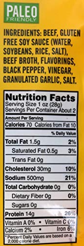 Zero Sugar Beef Jerky Black Pepper Flavor, 8.8 Ounces - //coolthings.us