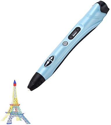 3D Pen, Professional 3D Doodler Drawing Printing Pen with OLED Display, PCL Filament, Gift and Toys for Kids &amp; Adults, 3D Modeling, Modern Arts, Education(Blue)