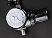 PowRyte 20 Oz HVLP Gravity Feed Air Spray Gun with Regulator - 1.4mm Nozzle