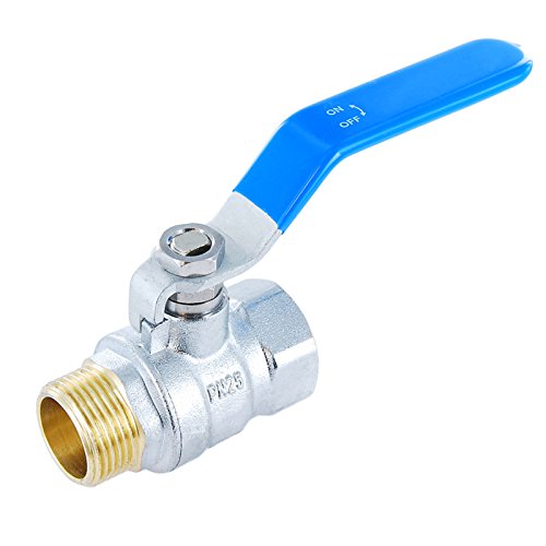 Genebre Messing Kugelhahn 2 teilig mit Hebelgriff - AG/IG - voller Durchgang - PN 25-1'