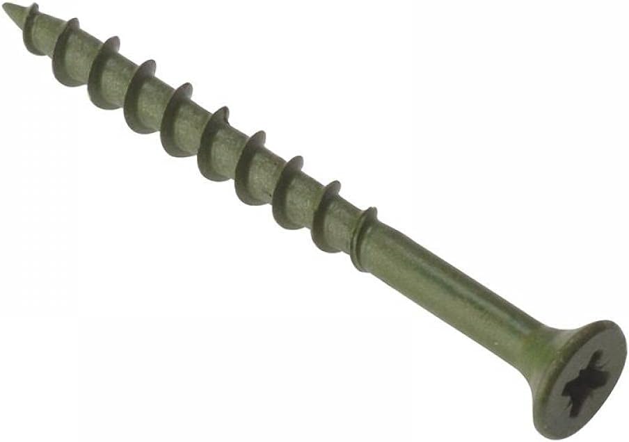 ForgeFix Countersunk Decking Screws 4.5 x 55mm Green Box 200
