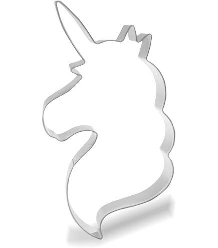 Tagliapasta Unicorno 12,1 Cm – Forma Testa Di Unicorno, Stampo In Metallo Per Biscotti, Decorazioni
