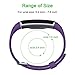 Letsfit Replacement Bands Fitness Tracker ID130HR, Adjustable Replacement Straps (Black, Grey, Purple)