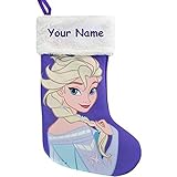Personalized Disney Frozen Princess Elsa Christmas Stocking With Name - 19 Inches