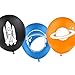 Outer space party balloons, decorations and supplies for themed favors bags. (16 Piece Value Pack) Premium 12