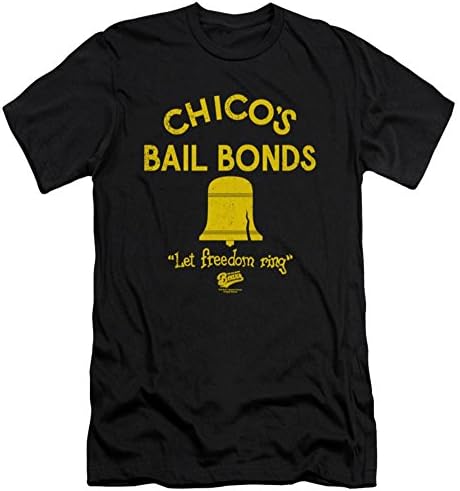 Bad News Bears Men's Chico's Bail Bonds Slim Fit T-Shirt Black