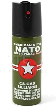 強力 催涙スプレー アメリカンスタイル Nato Super Paralisant Cs Ocガス 飛距離max セルフディフェンス 防犯グッズ 護身用 Nato ホーム キッチン Amazon Co Jp