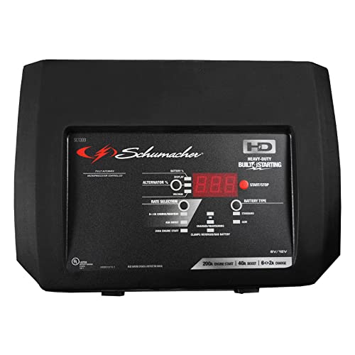Schumacher SC1309 Battery Charger with Engine Starter, Boost, and