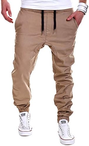 BINGKA Mens Jogger Pants Harem Running Joggers Bottom Pants