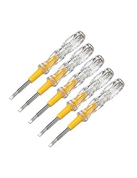 uxcell   Testor de tensión, 100   500 V, 0.138 in, doble cabezal, detector de circuito, luz de tubo neón