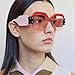 DDLbiz Women Fashion Vintage Sunglasses Retro Big Frame UV400 Eyewear Party Hit (C)