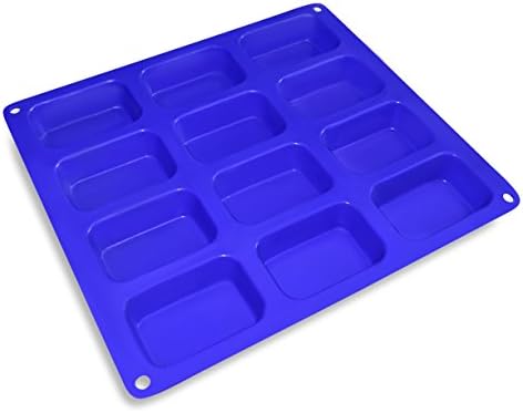Silicone Baking Molds From BakeStar - 12 Cup Rectangle Shape - Super Premium Quality