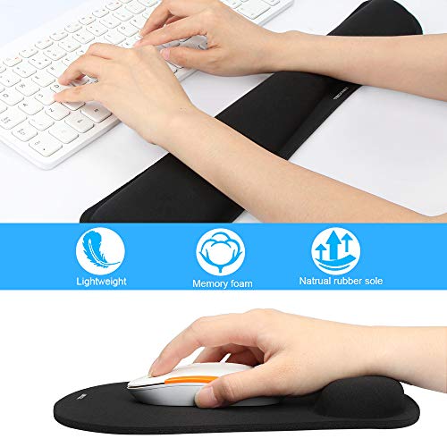 Keyboard Wrist Rest and Mouse Pad with Wrist Support, Memory