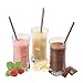 Nicely Neat Stainless Steel Drinking Straw with Cleaning Brush, Set of 4, 8.5 Inches, Straight Shape