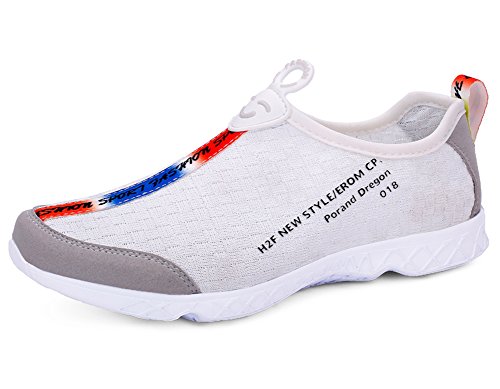 Womens and Mens Water Shoes Summer Sneaker Outdoor Slip on Mesh Swim Shoes for Beach Swim Surf Yoga Exercise