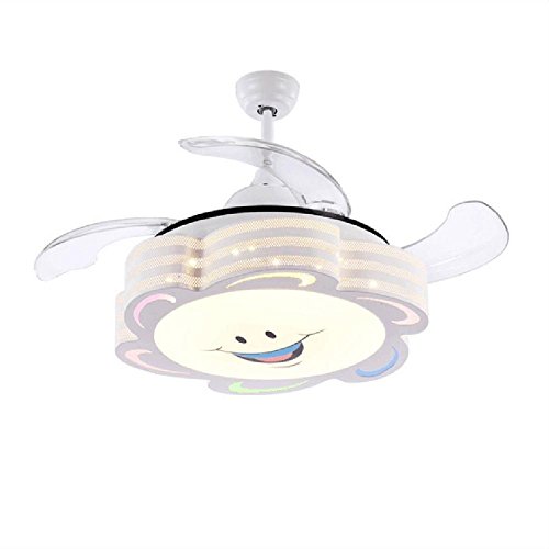 Colorled 4 Blades Ceiling Fans Kids 42 Inch Smile Face Fan