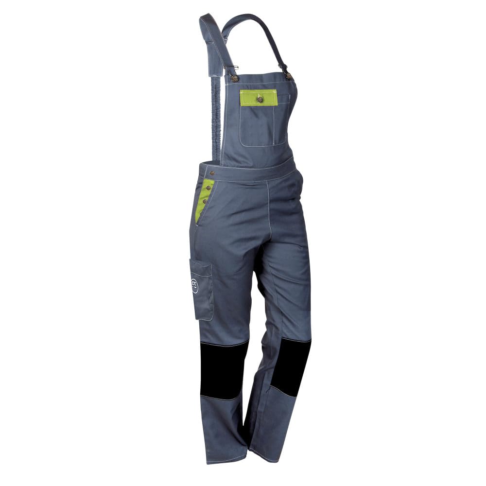 Fashion Sécurité 82660102 Pep's Dungarees, Gris/Citron, Size: XL (48/50)