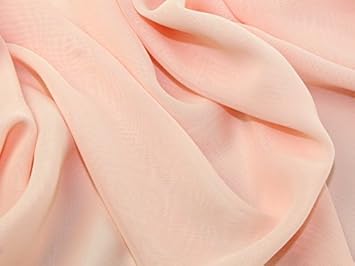 Uni Chiffon Kleid Stoff Nude – Meterware + Frei Minerva Crafts Craft Guide