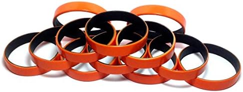 TheAwristocrat 1 Dozen Multi-Pack BLANK Wristbands Bracelets Silicone Rubber - Select from a Variety of Colors