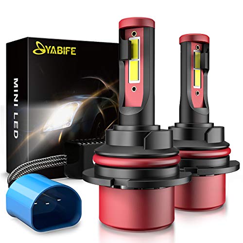 9007 LED Headlight Bulb All-in-One Conversion Kit, High/Low Beam, 9600 Lumens 6000K Cool White, IP68 Waterproof, Triple Heat Dissipation