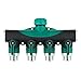 The Seventh 4 Way Hose Splitter Watering Hose Connector With Shut Off Valve